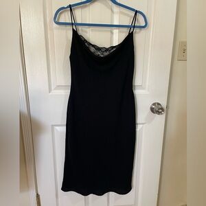 Vintage black slip dress